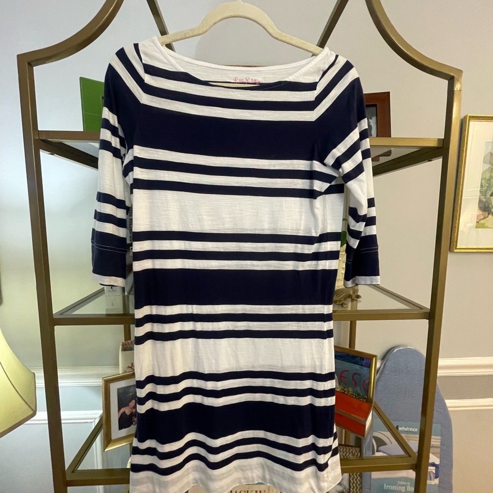 Lilly Pulitzer Navy and White Striped Dress